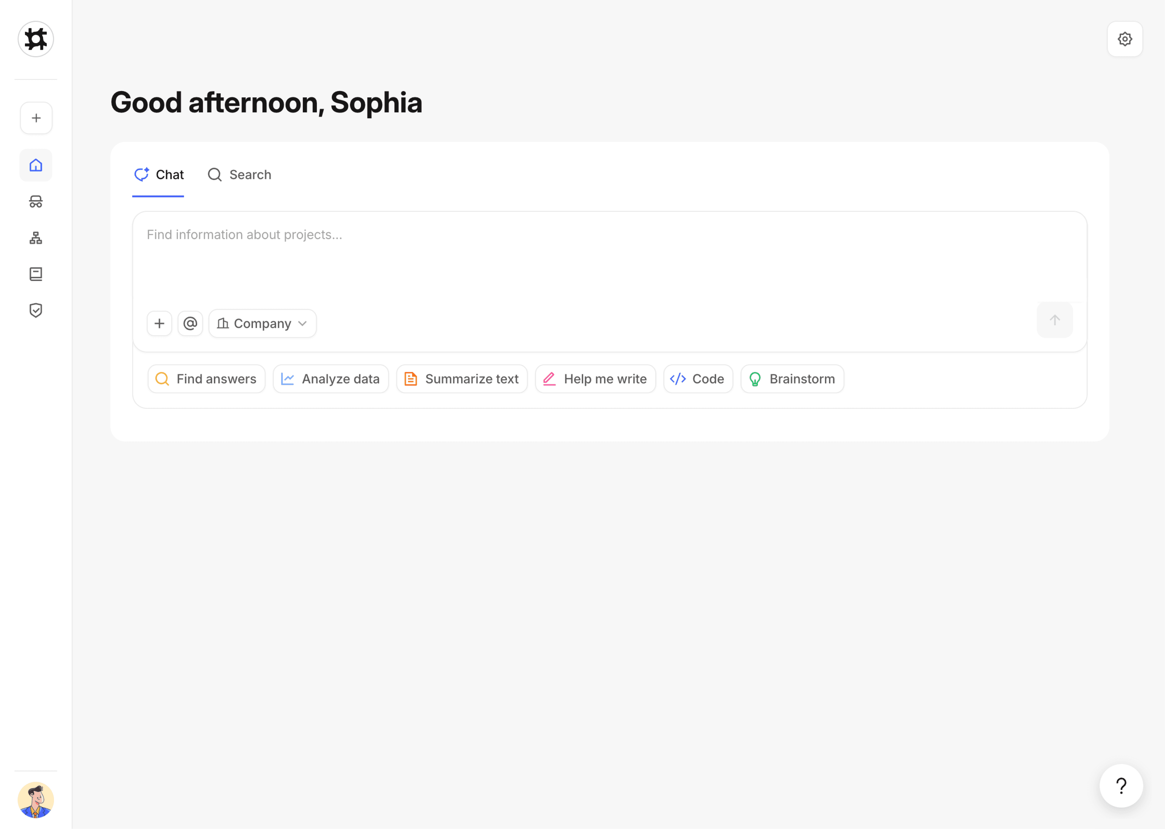 Enterprise Search dashboard